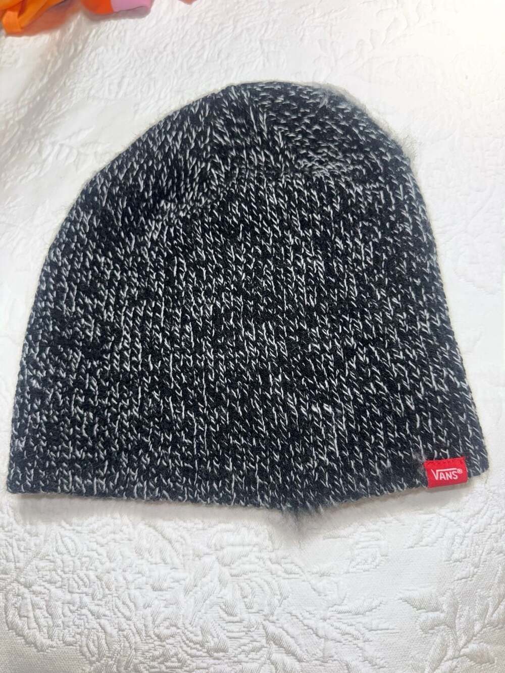 Vans Black and White Heather Knit Beanie